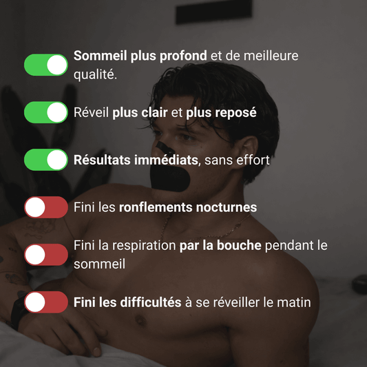 bande nasale et mouth tape bénéfices respiration sommeil récupération énergie