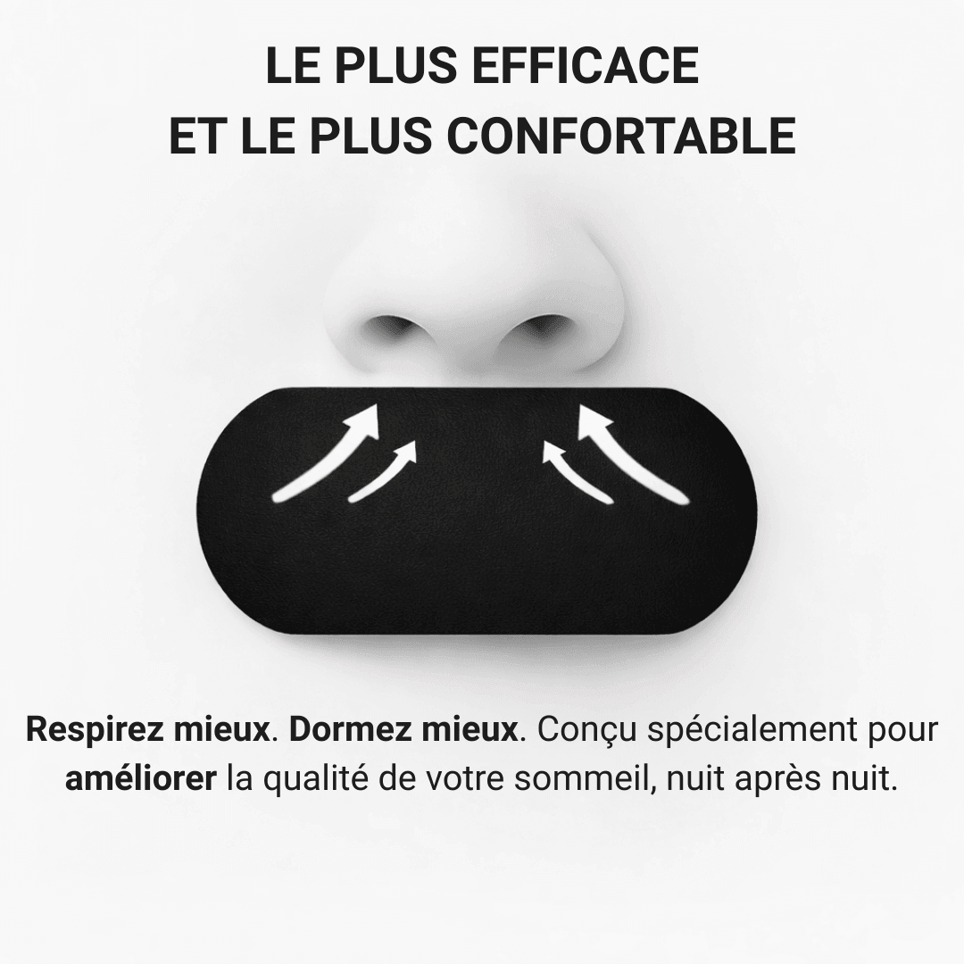 tape bouche sommeil respirer par le nez la nuit solution anti ronflement