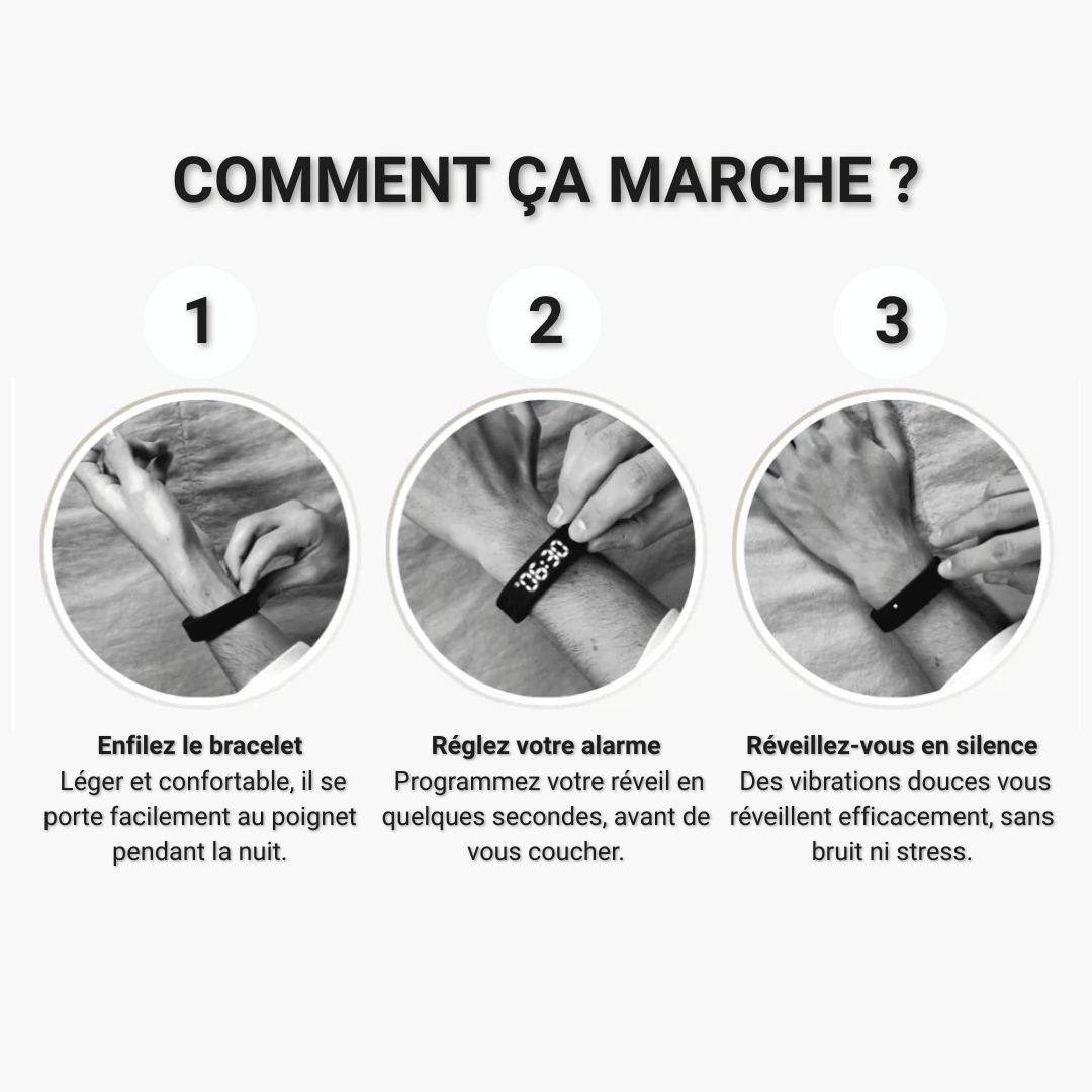 Comment fonctionne le bracelet réveil sans bruit