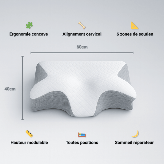 oreiller cervical ergonomique bénéfices