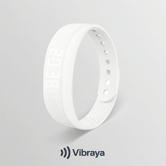 réveil silencieux par vibration bracelet Vibraya Polar Frost